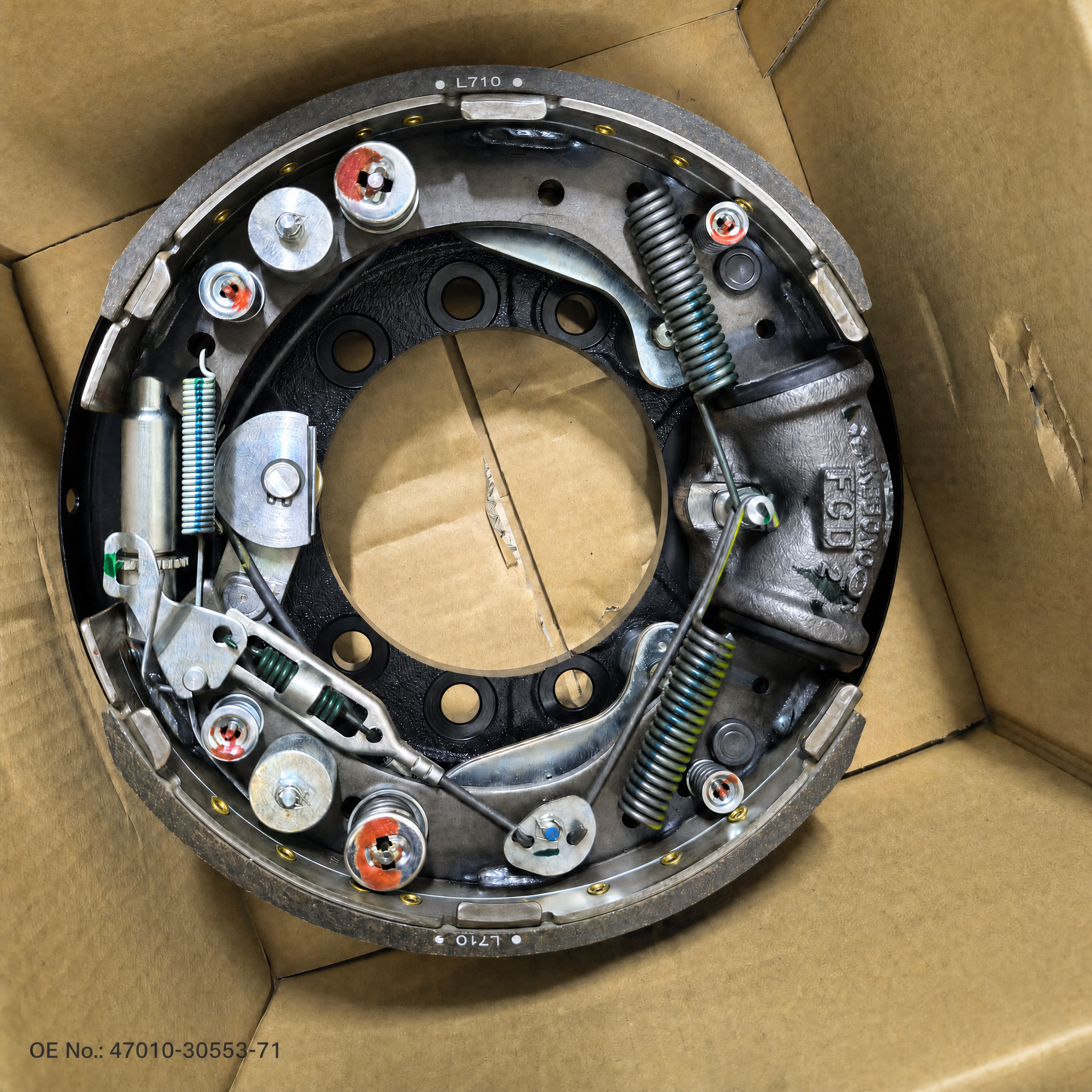 BRAKE ASSY, RH — 47010-30553-71 (OE 47010-30553-71) — Pièces pour chariots élévateurs à fourche difficiles à trouver, applicable to Toyota 7F35-45 13Z 14Z 1FZ. OE forklift part available on inquiry from JIA CHENG.
