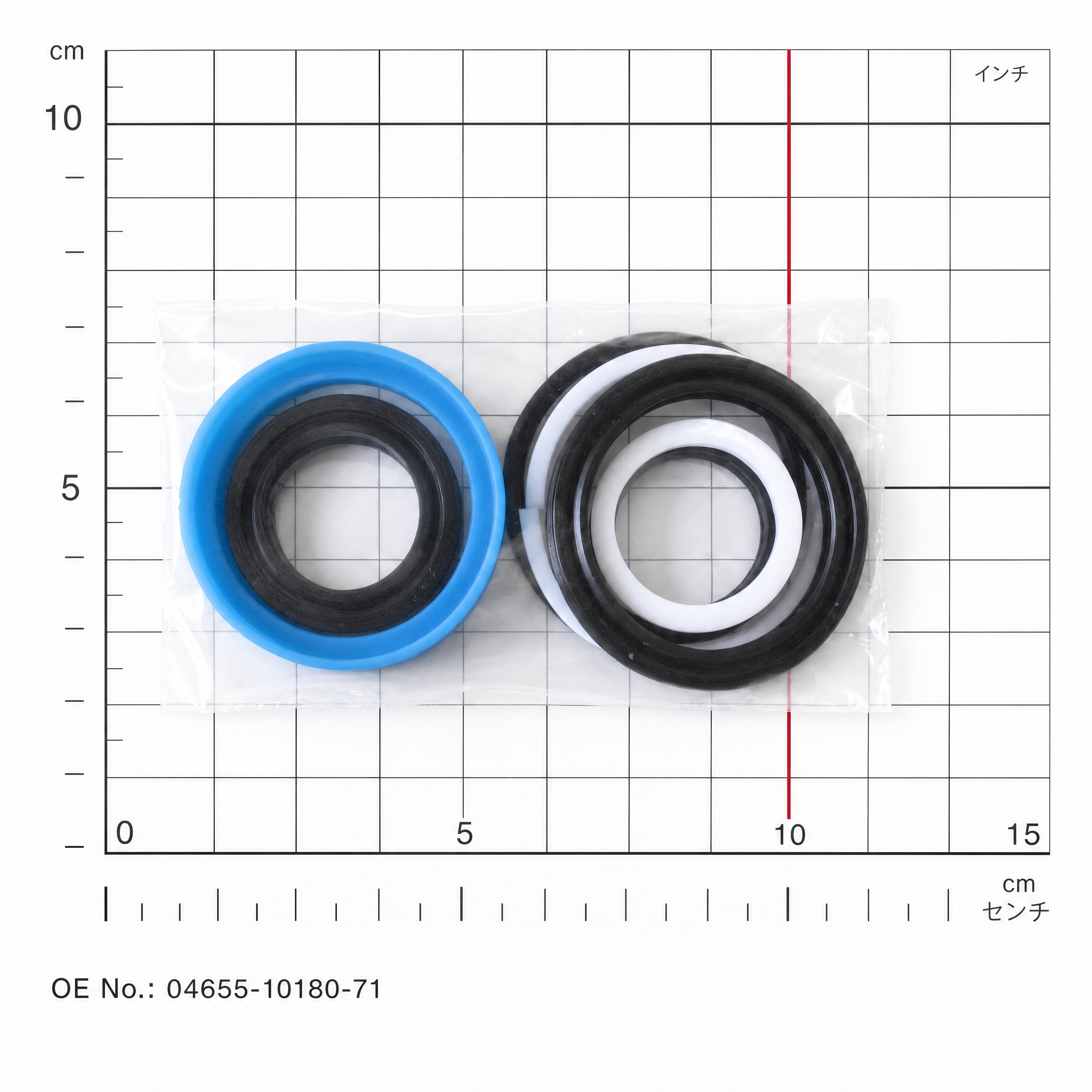 CYLINDER O/H KIT, TILT — 04655-10180-71 (OE 04655-10180-71) — Pièces de rechange standard pour chariots élévateurs, applicable to Toyota 7FBR10-18. OE forklift part available on inquiry from JIA CHENG.